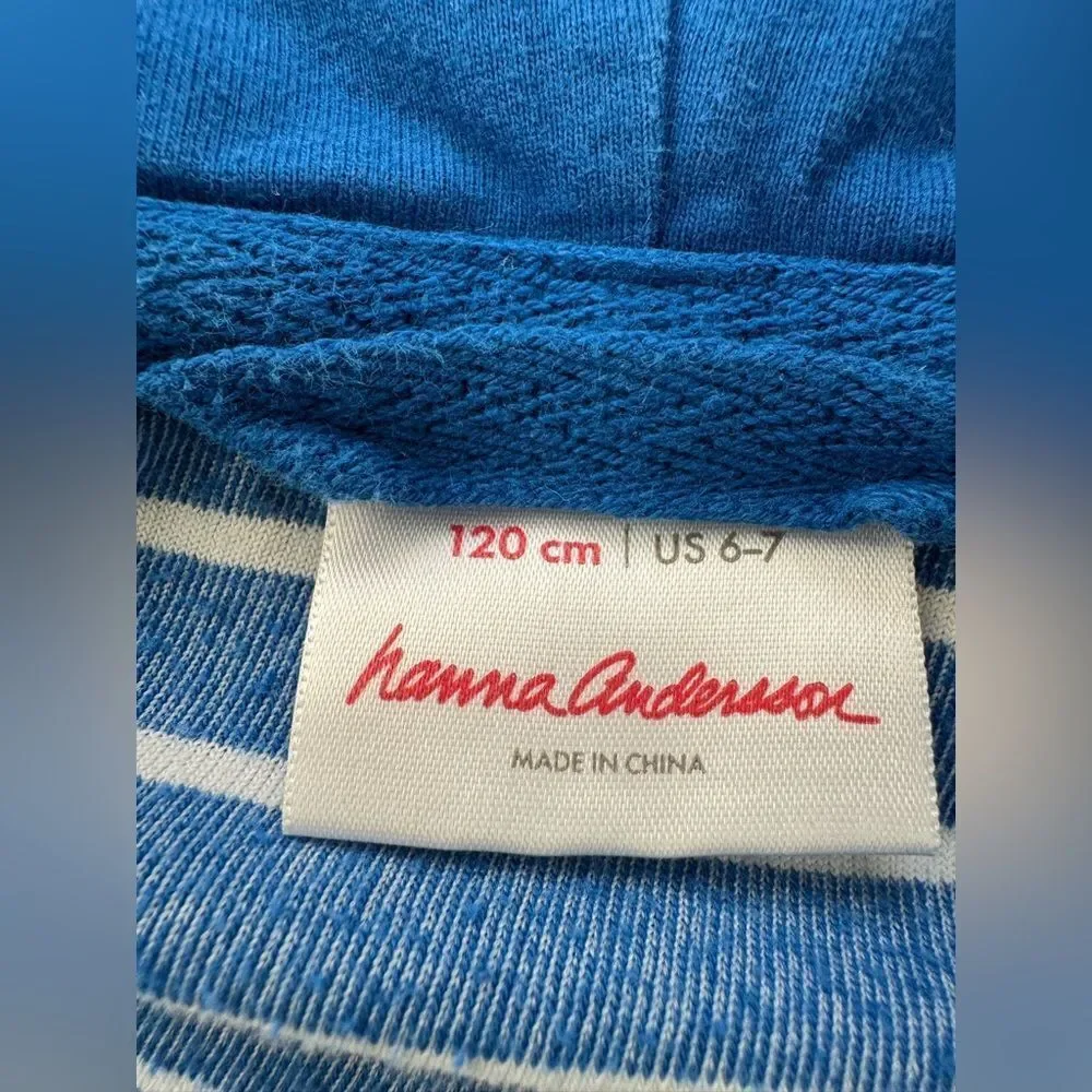 Hanna Andersson Striped Terrycloth Hoodie